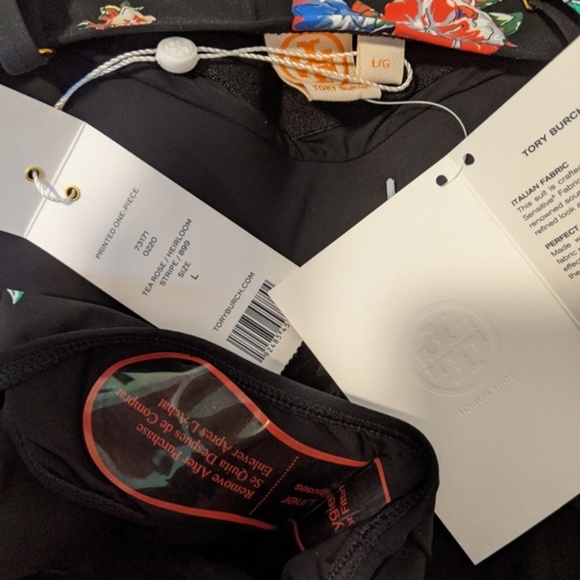 NWT Large Tory Burch Floral One Piece Swimsuit - Picture 4 of 5